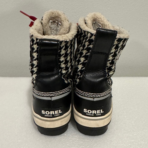 Sorel Women’s Tivoli Houndstooth Tweed Waterproof Boots Size 6 - Picture 3 of 6
